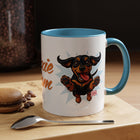 Doxie Mom Coffee Mug | Cute Dachshund Mom Gift (11oz Accent Mug)