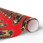Festive Christmas Pug Wrapping Paper