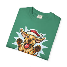 Load image into Gallery viewer, Christmas Yellow Labrador Retriever Dog T-shirt, Unisex Holiday Tee, Pet Lover Gift, Festive Animal Shirt, Funny Canine Apparel