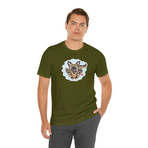 Happy German Shepherd Unisex Jersey Short Sleeve Tee