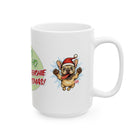 Ho Ho Ho Frenchie Christmas Mug - Holiday Coffee Cup, Dog Lover Gift, Cute Pet Mug, Fun Christmas Decor, Seasonal Kitchenware