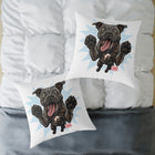 Happy Cane Corso Dog Canvas Pillow, Pet Decor, Dog Lover Gift, Fun Home Accent, Playful Throw Pillow