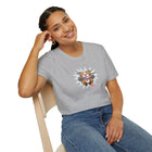 OMG Red Nose Pitbull Unisex Softstyle Shirt - A Happy and Excited Pit Bull on a High Quality Shirt for Dog Lovers