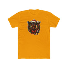 Load image into Gallery viewer, Festive Dachshund Dog Wreath Tee, Dog Lover Gift, Christmas Apparel, Holiday T-Shirt, Unisex Graphic Tee, Pet Lover Gift