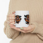 Dachshund Happy Pup Ceramic Mug (11oz & 15oz)