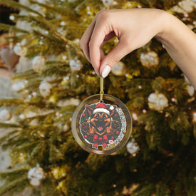 Glass Ornaments, German Shepherd Puppy My First Christmas Ornament, Holiday Decor, Christmas Gift, Dog Lover Gift, Tree Decoration