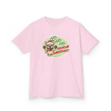 Load image into Gallery viewer, Christmas Frenchie Christmas Kids Tee - Ho Ho Ho, Holiday T-Shirt, Gift for Boys/Girls, Cute Festive Outfits, Winter Wear, Youth Apparel