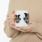 Cheerful Border Collie Dog Lover Mug | Perfect Gift for Pet Owners, Funny Dog Coffee Cup, Ceramic Mug, Animal Lover's Gift, Home Decor