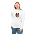 Red and White Border Collie Illustration Long Sleeve Shirt | Dog Art