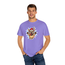 Load image into Gallery viewer, Festive French Bulldog T-shirt, Holiday Shirt, Unisex Tee, Dog Lover Gift, Christmas Apparel, Cute Pet T-shirt