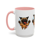 Pug Lover's Accent Coffee Mug, Cute Dog Mug, Pet Gift, Animal Lover's Present, Gift for Dog Owners, Funny Mug