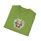OMG Red Nose Pitbull Unisex Softstyle Shirt - A Happy and Excited Pit Bull on a High Quality Shirt for Dog Lovers