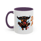 Doxie Mom Coffee Mug | Cute Dachshund Mom Gift (11oz Accent Mug)