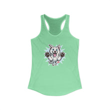 Load image into Gallery viewer, Women's Ideal Happy Husky Puppy Racerback Tank