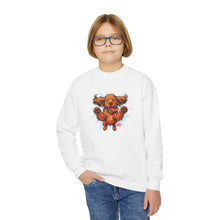 Load image into Gallery viewer, Happy Leaping Cocker Spaniel Sweatshirt | Youth Crewneck