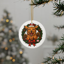 Load image into Gallery viewer, Golden Retriever Holiday Ornaments, 2-Sided Print, Dog Lover Gift, Pet Memorial, Christmas Decorations, Personalized Gifts