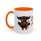 Doxie Mom Coffee Mug | Cute Dachshund Mom Gift (11oz Accent Mug)