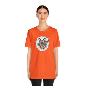 Happy German Shepherd Unisex Jersey Short Sleeve Tee