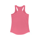 Women's Ideal Racerback Tank featuring the OMG You're Home Red and White Border Collie