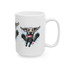 Happy Jumping Weimaraner Dog Mug | Playful Dog Illustration Ceramic Mug