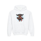 Youth Hoodie with Playful Dachshund Dog Design, Cozy Sweatshirt for Animal Lovers, Fun Pet Apparel, Gift for Kids, Perfect for Casual Wear