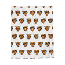 Load image into Gallery viewer, Leaping Longhaired Dachshund Velveteen Plush Blanket Doxie Welcome Home
