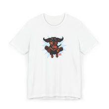 Load image into Gallery viewer, Playful Dachshund Dog Lover T-Shirt, Funny Pet Shirt, Unisex Animal Tee, Gift for Dog Owners, Casual Everyday Wear, Pet-Themed Fashion