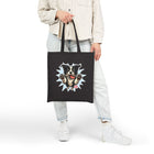 Playful Border Collie Dog Cotton Canvas Tote Bag | Eco-Friendly Shopping, Gift for Dog Lovers, Travel Tote, Pet Lover's Accessory