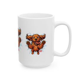 Playful Cocker Spaniel Dog Ceramic Mug - Perfect Gift for Pet Lovers, Dog Owners, Coffee Lovers, Cute Animal Lover, Fun Home Decor