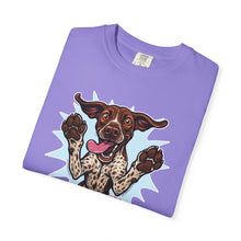 Load image into Gallery viewer, Playful German Shorthaired Pointer Dog Graphic Tee, Casual Pet Lover Shirt, Funny Dog T-Shirt, Gift for GSP Owners