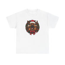 Load image into Gallery viewer, Christmas GSD Puppy Shirt, Holiday T-Shirt, Unisex Cotton Tee, Santa German Shepherd Dog Shirt