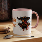 Doxie Mom Coffee Mug | Cute Dachshund Mom Gift (11oz Accent Mug)