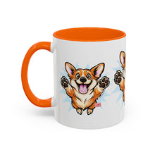 Load image into Gallery viewer, Corgi Coffee Mug - Cute Happy Corgi Accent Mug (11oz)