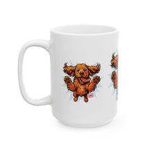Load image into Gallery viewer, Playful Cocker Spaniel Dog Ceramic Mug - Perfect Gift for Pet Lovers, Dog Owners, Coffee Lovers, Cute Animal Lover, Fun Home Decor
