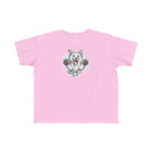 Happy Jumping Husky Toddler Tee | Cute Dog Paw Print