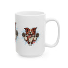 Cheerful Red Border Collie Dog Mug, Pet Lover Gift, Cute Coffee Cup, Animal Enthusiast, Fun Home Decor, Dog-themed Drinkware