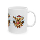 Festive Yellow Labrador Retriever Dog Mug - Perfect Holiday Gift for Dog Lovers, Fun Pet Mug, Christmas Present, Adorable Puppy Design