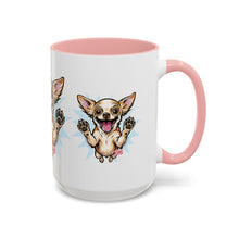 Load image into Gallery viewer, Chihuahua Happy Pup Accent Coffee Mug – Cute Dog Lover Gift (11/15oz)