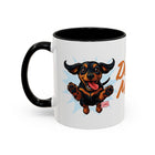 Doxie Mom Coffee Mug | Cute Dachshund Mom Gift (11oz Accent Mug)