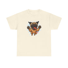 Load image into Gallery viewer, Playful Pug Unisex Tee - Fun Pet Lover T-Shirt, Gift for Dog Owners, Casual Attire, Animal Enthusiast Apparel, Cute Graphic Tee