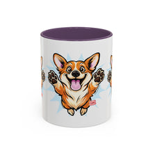 Load image into Gallery viewer, Corgi Coffee Mug - Cute Happy Corgi Accent Mug (11oz)