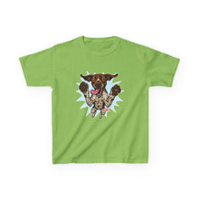 Load image into Gallery viewer, Playful German Shorthaired Pointer Dog Graphic Kids Tee