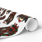 Festive  Dachshund Wrapping Paper Set for All Occasions, Gift Wrap for Christmas, Eco-Friendly Design