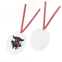Load image into Gallery viewer, Dachshund Lover's Metal Ornament, Personalized Pet Memorial Decor, Holiday Keepsake, Unique Gift for Dog Owners, Christmas Decoration