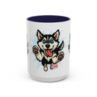 Playful Siberian Husky Dog Coffee Mug, Cute Pet Lover Gift, Fun Drinkware, Husky-Themed Present, Mother's Day Gift