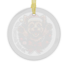 Load image into Gallery viewer, Yorkie My First Christmas 2025 Glass Ornament