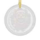 Yorkie My First Christmas 2025 Glass Ornament