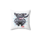 Playful Jumping Black Labrador Retriever Pillow