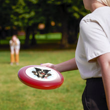 Load image into Gallery viewer, Happy Border Collie Illustration Frisbee | Dog Throwing Disc
