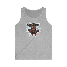 Load image into Gallery viewer, Playful Dachshund Dog Graphic Tank Top, Pet Lover Gift, Summer Style, Fitness Apparel, Casual Wear, Animal Lover Clothing